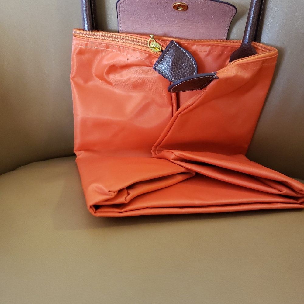 Fold away handbag Orange